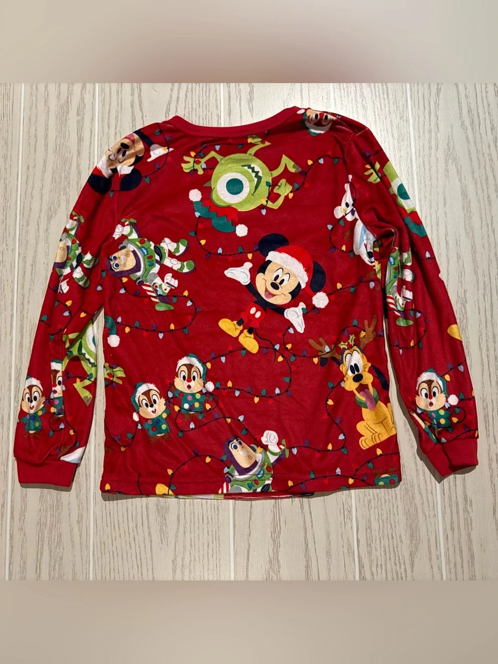 Disney 100 Boys S 6/7 Christmas Pajama Set NWOT